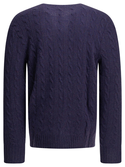 Polo Ralph Lauren Crew-neck sweater with logo - Purple