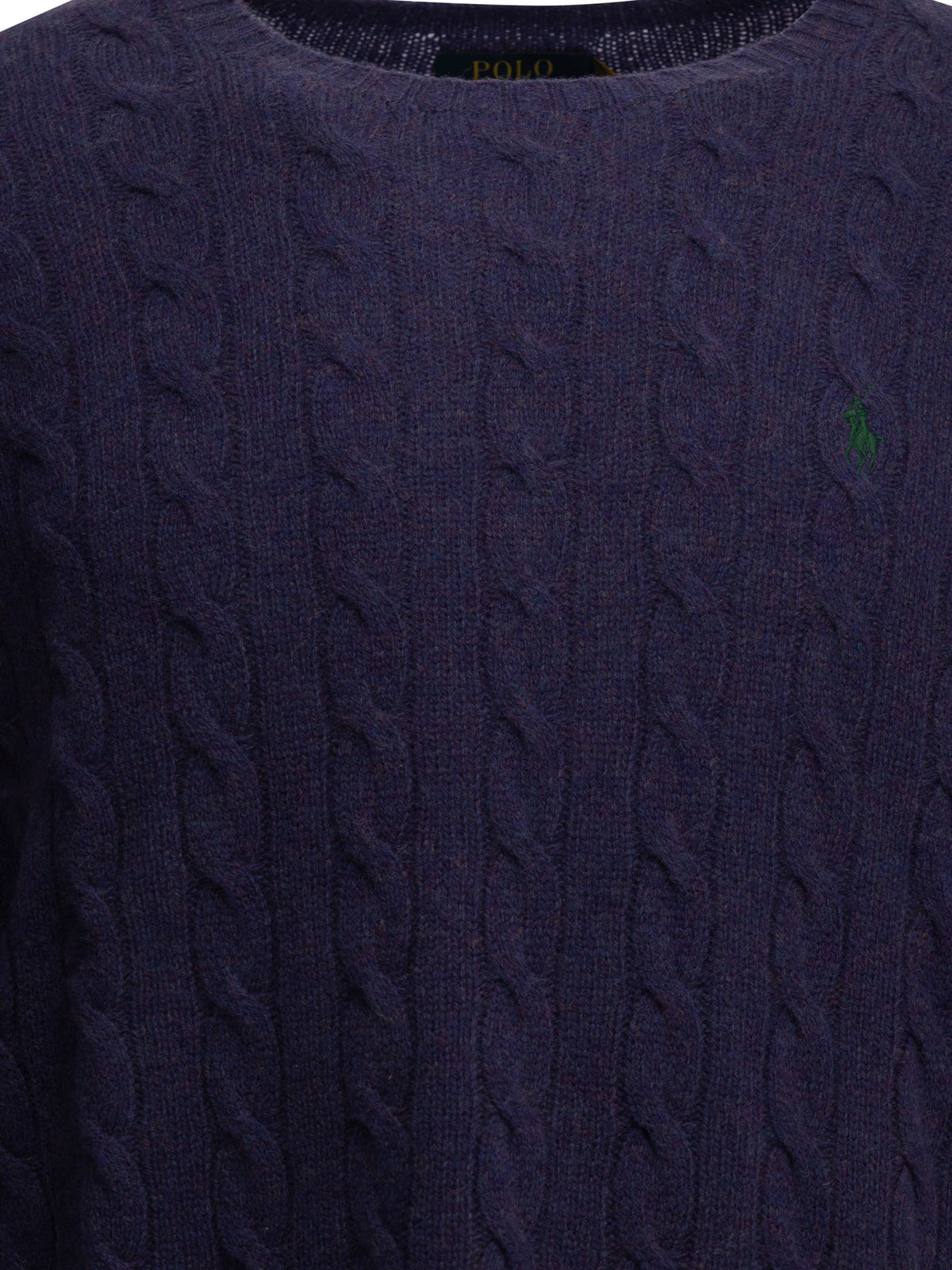 Polo Ralph Lauren Crew-neck sweater with logo - Purple