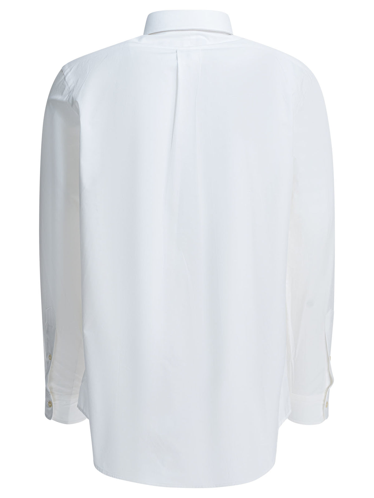 Polo Ralph Lauren Custom-fit casual shirt with logo - White