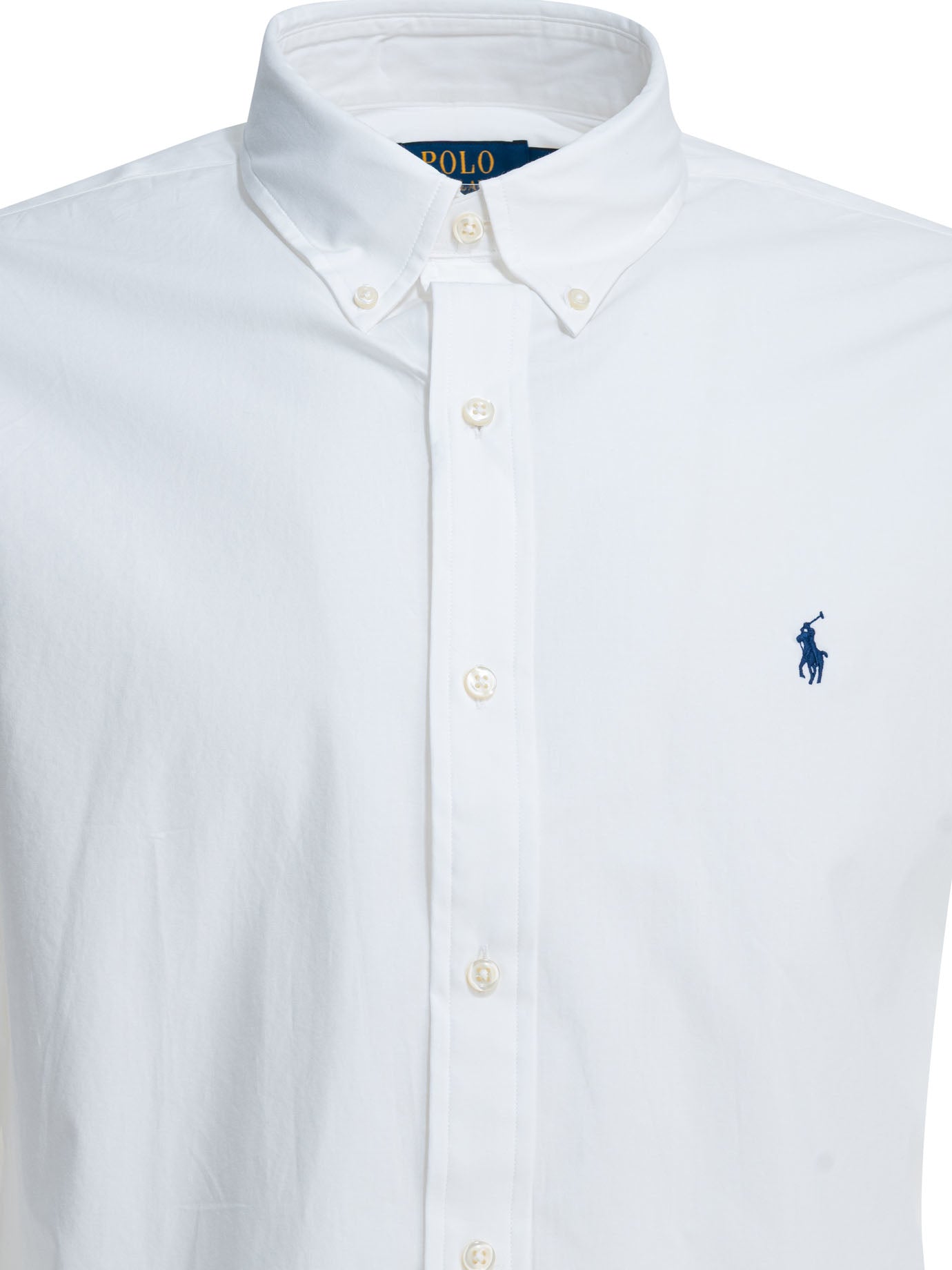 Polo Ralph Lauren Custom-fit casual shirt with logo - White