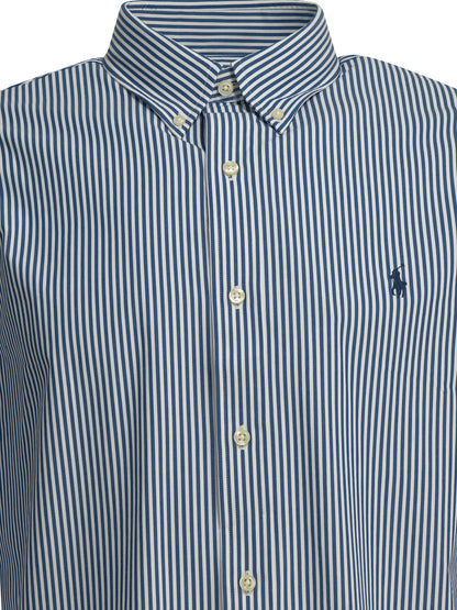 Polo Ralph Lauren Custom-fit casual shirt with logo - Light Blue