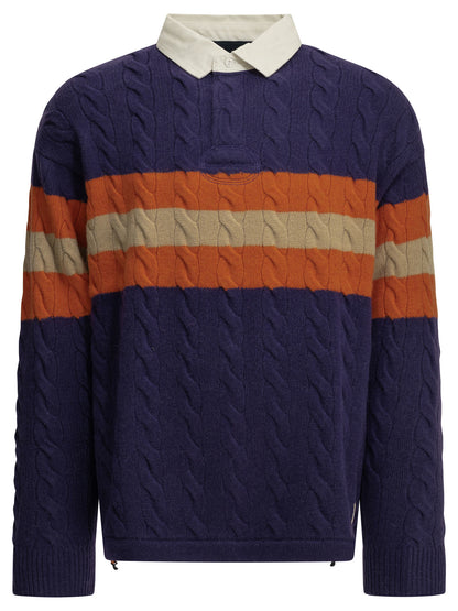 Polo Ralph Lauren "Rubgy" Polo Sweater - Purple