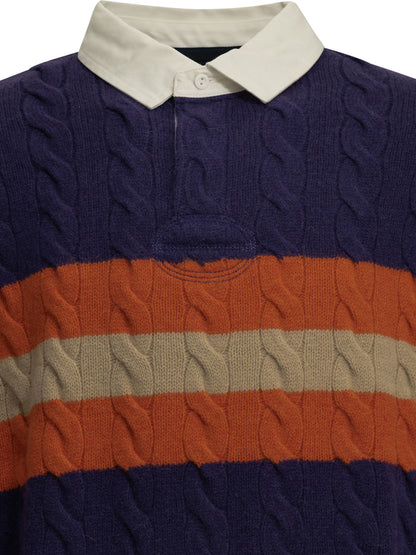 Polo Ralph Lauren "Rubgy" Polo Sweater - Purple