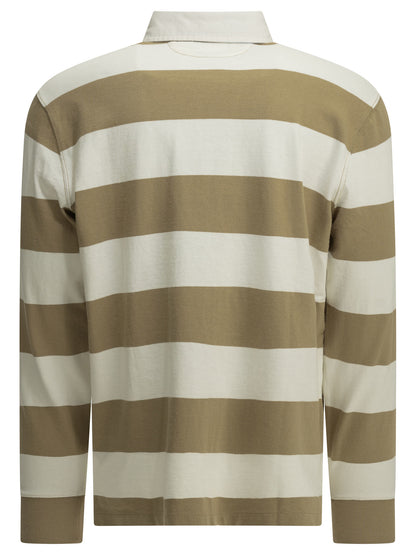 Polo Ralph Lauren "Polo Bear" Button-Down Polo Shirt - Beige