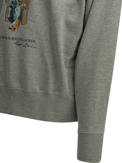 Polo Ralph Lauren "Polo Bear" Crew-Neck Sweatshirt - Grey