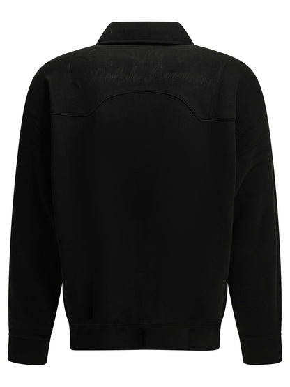 Polo Ralph Lauren "MLB" Polo-Collar Sweatshirt - Black