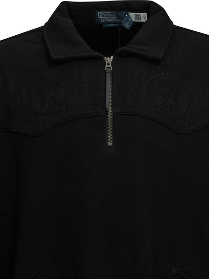 Polo Ralph Lauren "MLB" Polo-Collar Sweatshirt - Black
