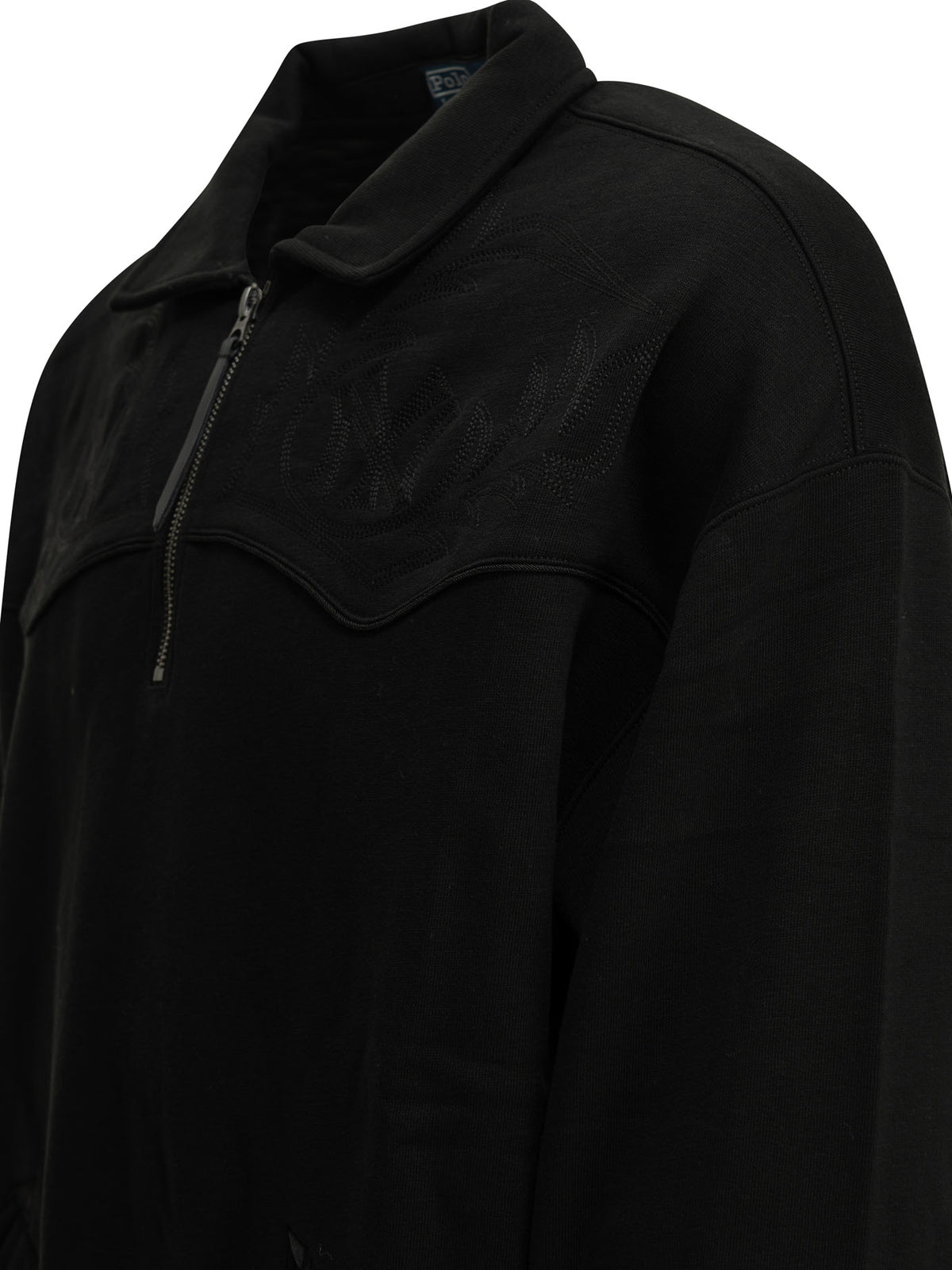 Polo Ralph Lauren "MLB" Polo-Collar Sweatshirt - Black