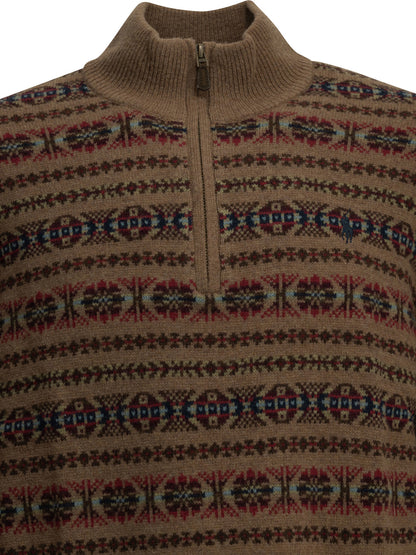 Polo Ralph Lauren "Fair Isle" Half-Zip Sweater - Multicolor