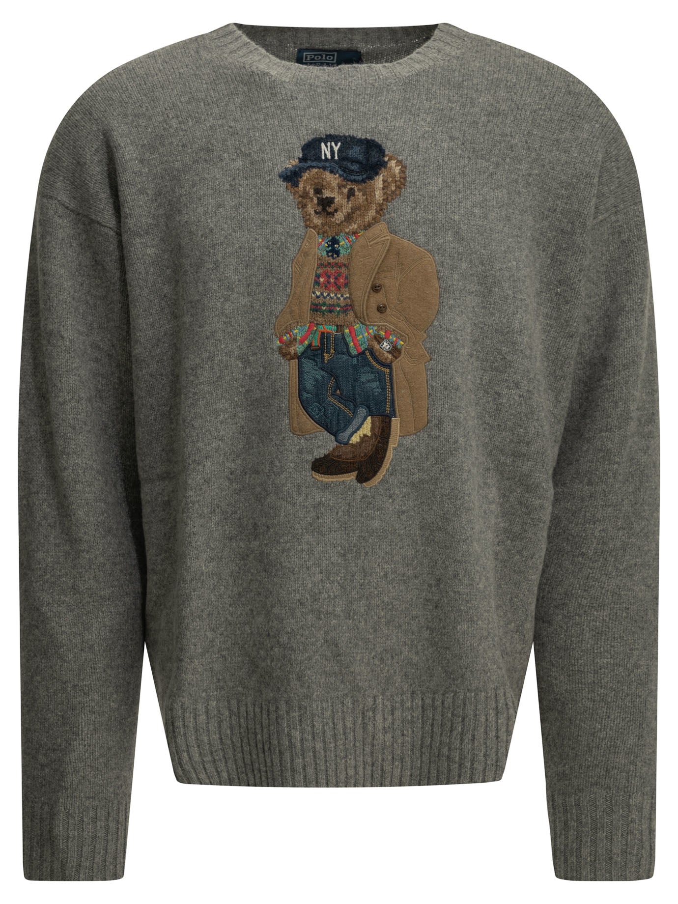 Polo Ralph Lauren "Polo Bear" Crew-Neck Sweater - Grey