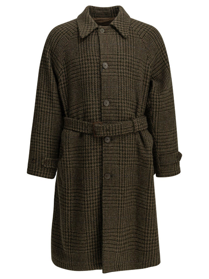 Polo Ralph Lauren "Balmacaan" Long Coat - Brown