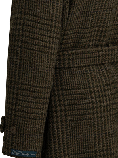 Polo Ralph Lauren "Balmacaan" Long Coat - Brown