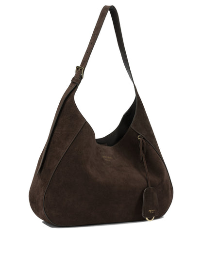 Prada "Boogie" Large Shoulder Bag - Brown