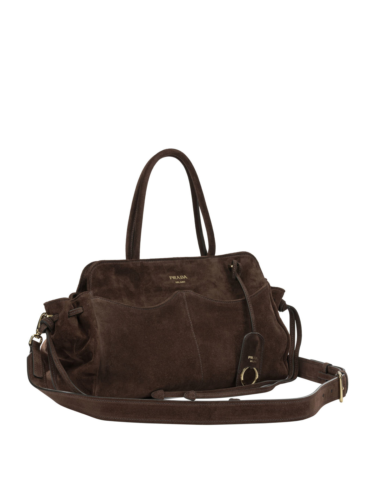 Prada "Allusion" Medium Shoulder Bag - Brown