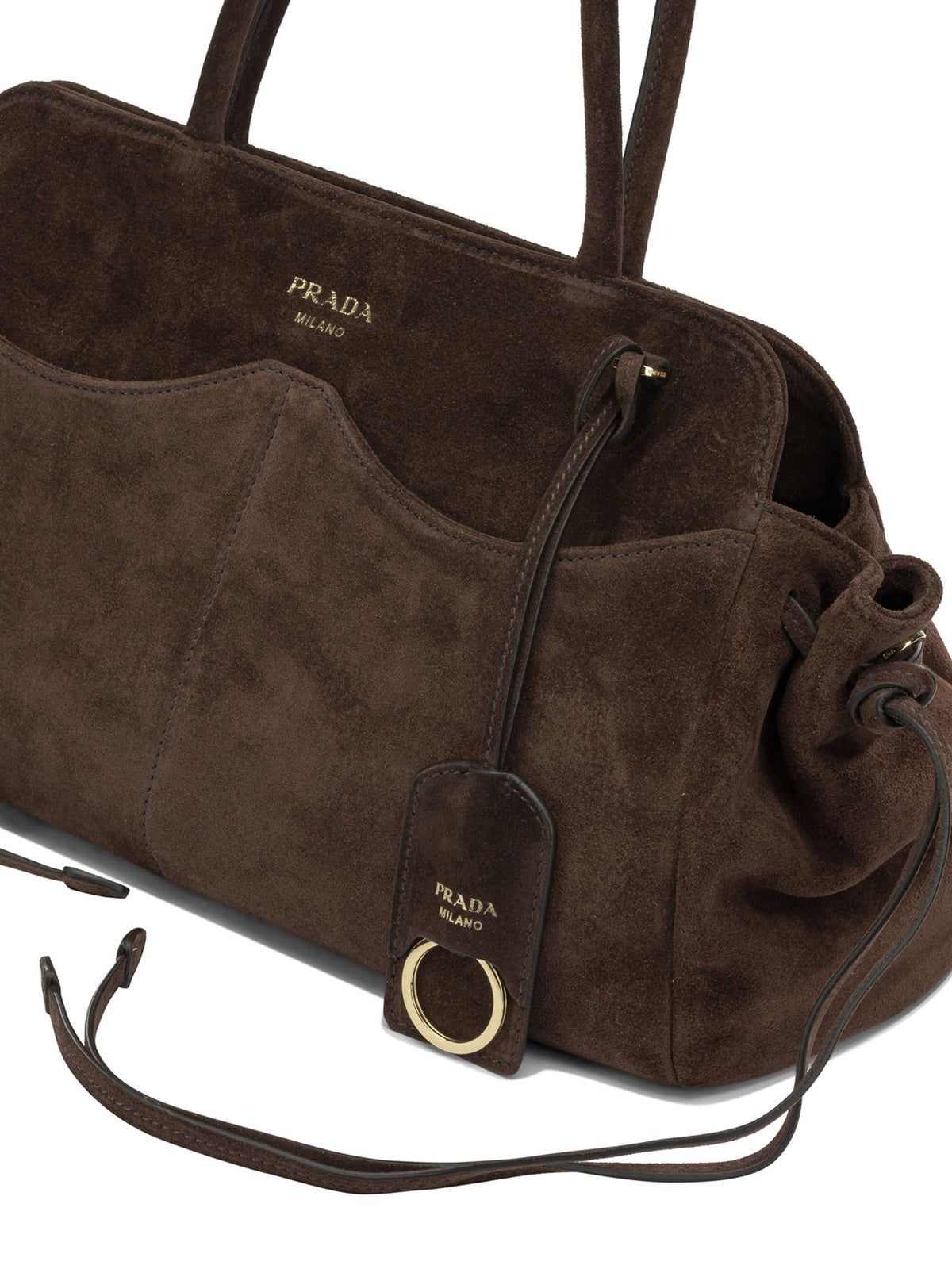 Prada "Allusion" Medium Shoulder Bag - Brown