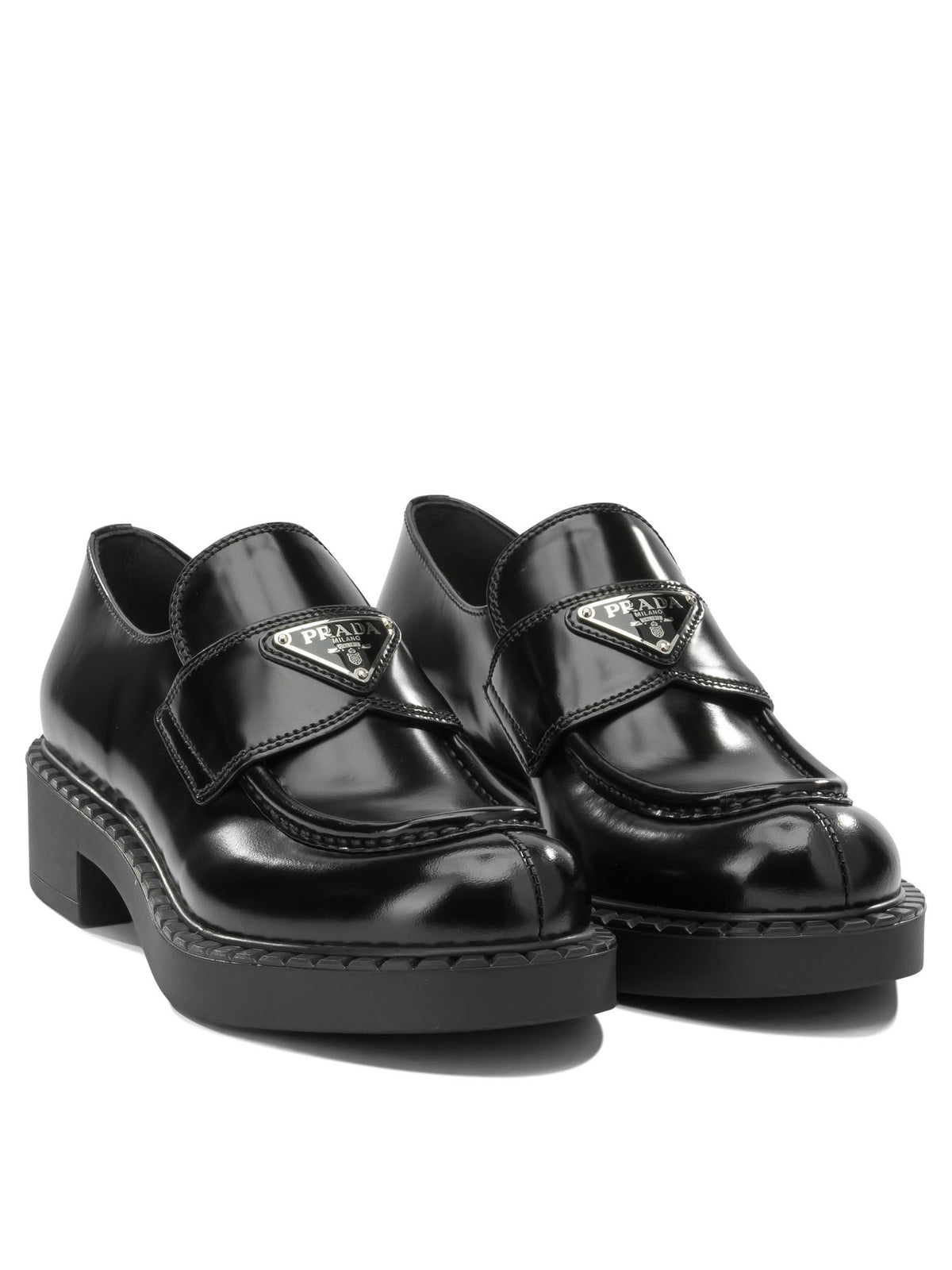 Prada "Chocolate" Loafers - Black