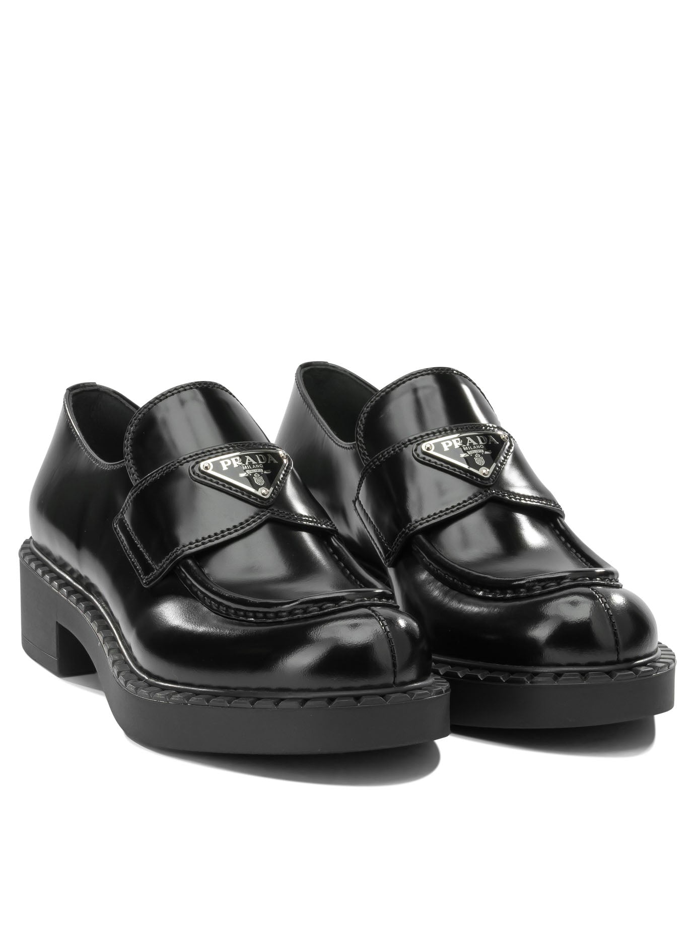 Prada "Chocolate" Loafers - Black