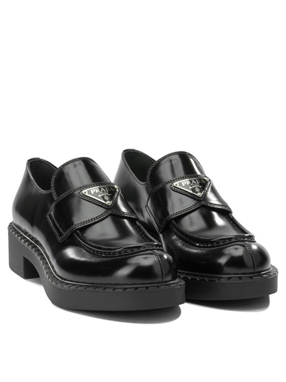 Prada "Chocolate" Loafers - Black