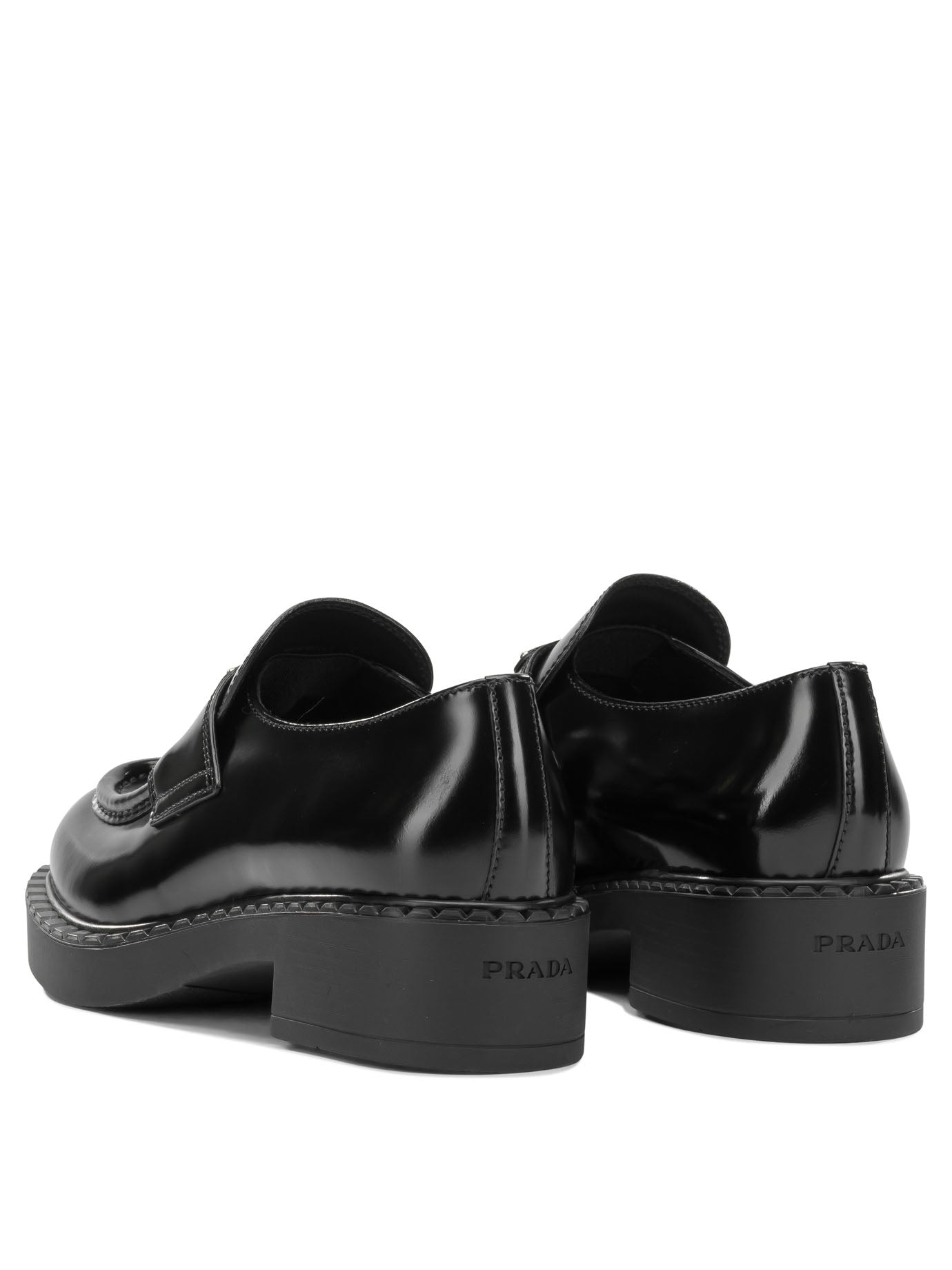 Prada "Chocolate" Loafers - Black