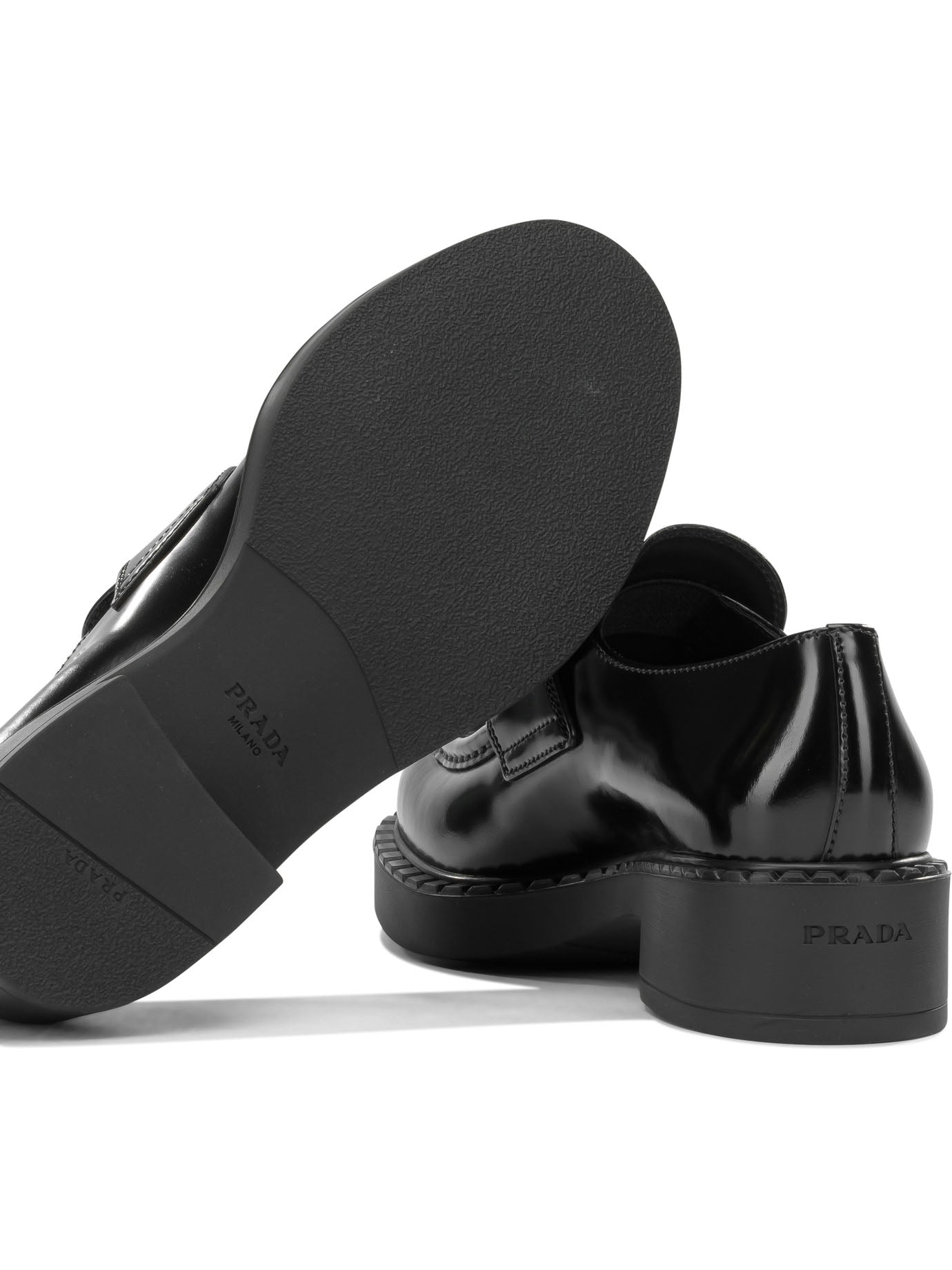 Prada "Chocolate" Loafers - Black
