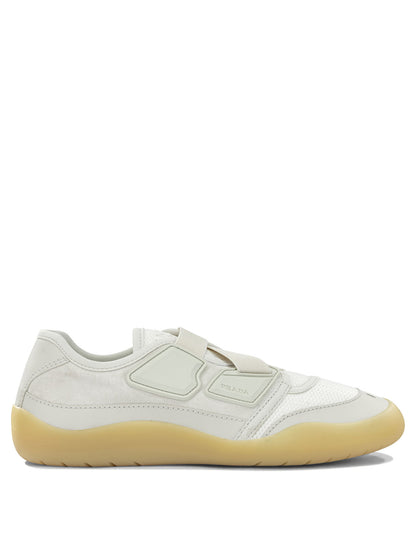 Prada "Speedrock" Low-Top Sneakers - White