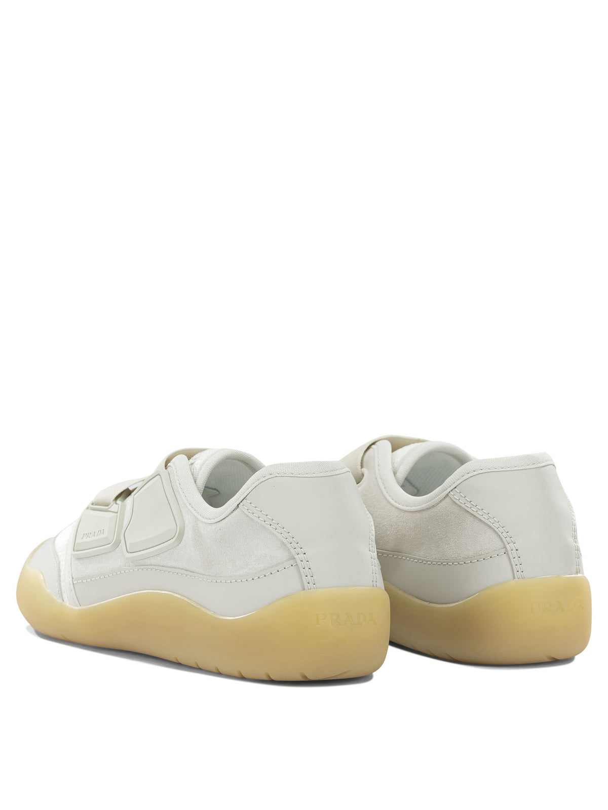 Prada "Speedrock" Low-Top Sneakers - White