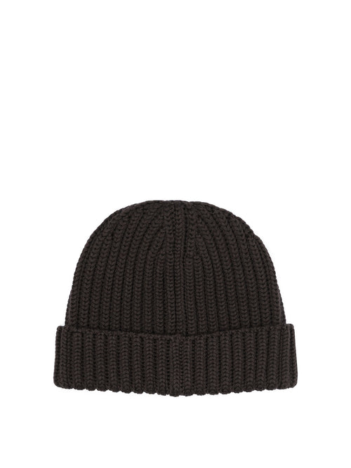 Prada Wool beanie with logo - Brown