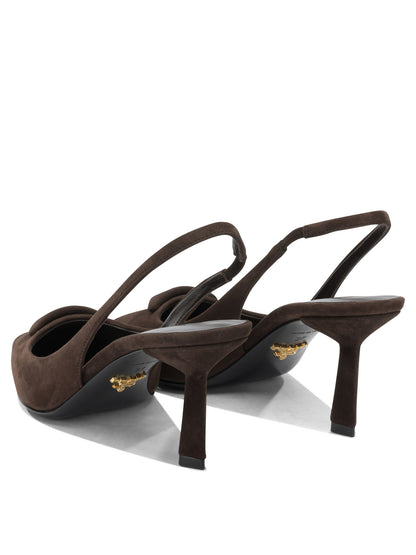 Prada Suede slingbacks - Brown
