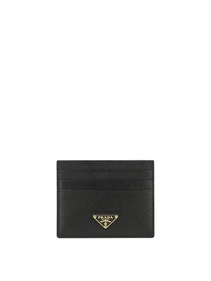 Prada Saffiano leather card holders - Black