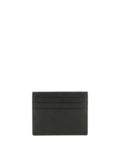 Prada Saffiano leather card holders - Black