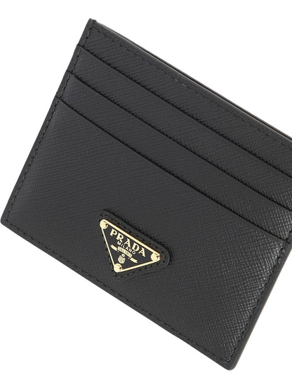 Prada Saffiano leather card holders - Black