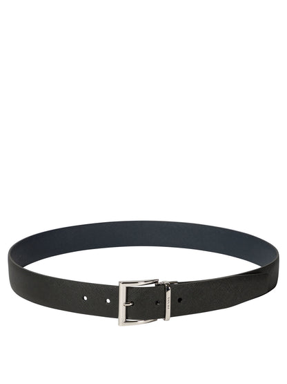 Prada Reversible belt in Saffiano leather - Black