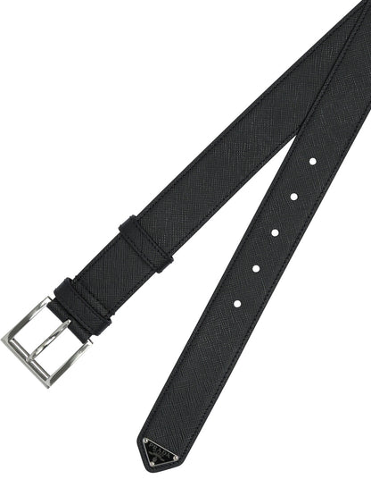 Prada Saffiano leather belt - Black