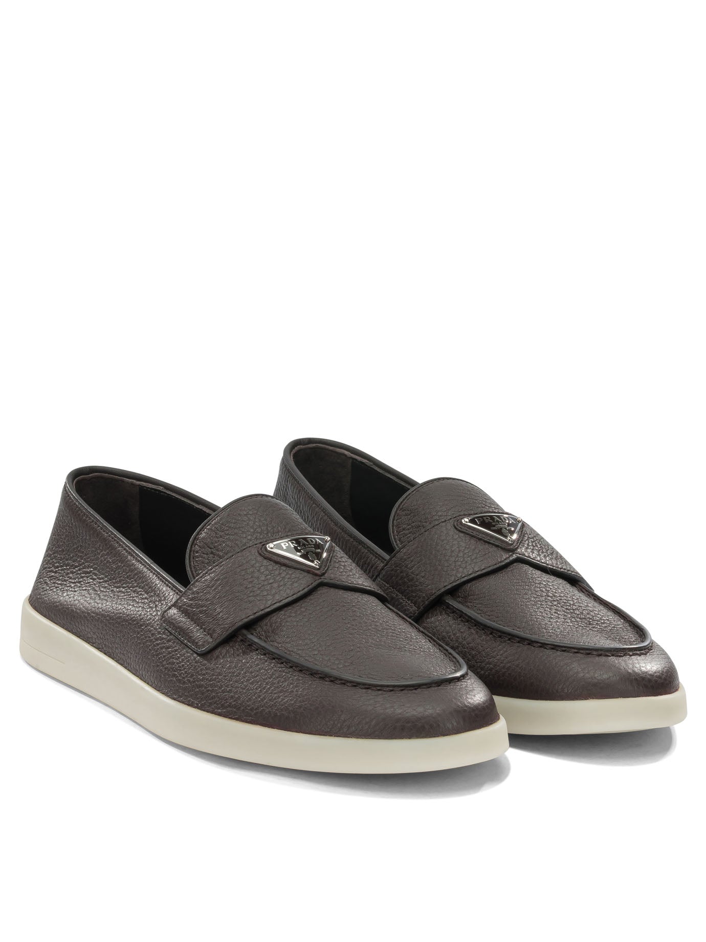 Prada Leather loafers - Brown