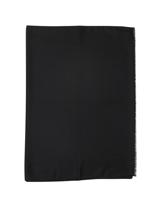 Prada Classic wool and silk scarf - Black