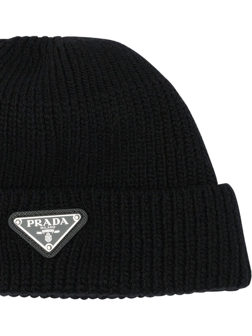 Prada Wool and cashmere beanie - Black