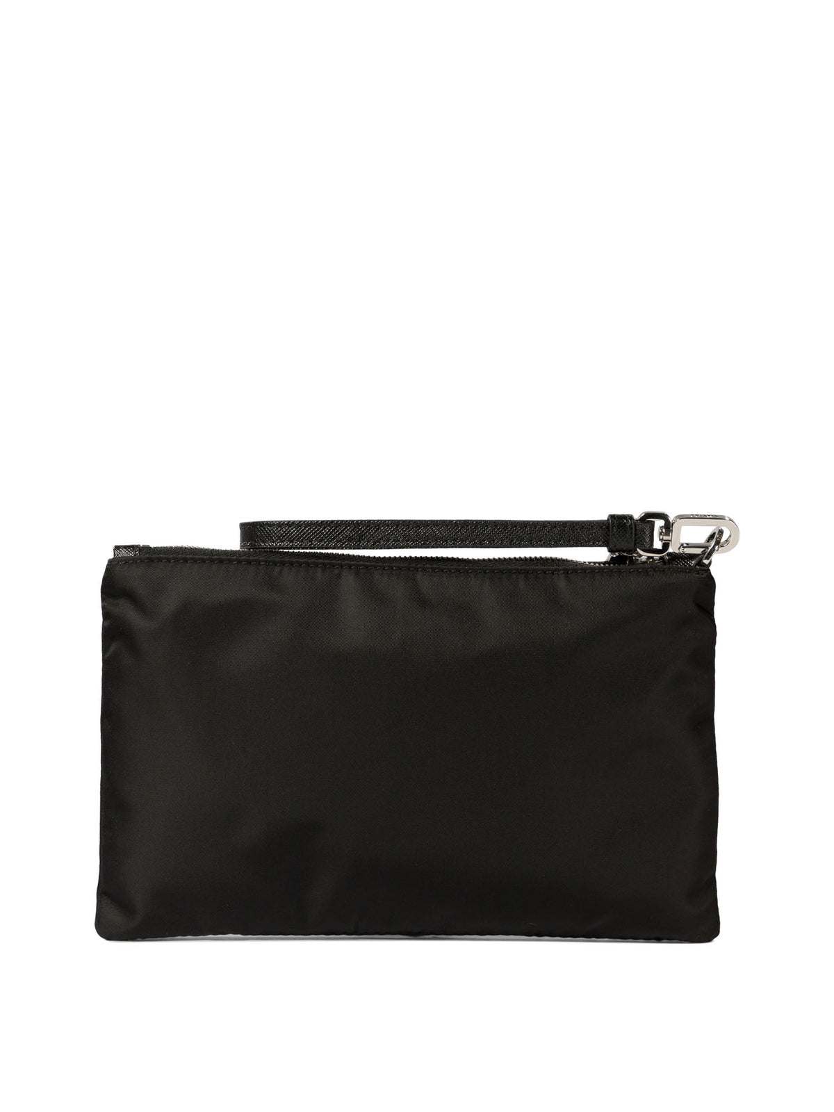 Prada Re-Nylon and Saffiano leather pouch - Black