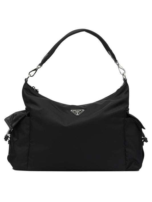 Prada "Explore" large shoulder bag - Black