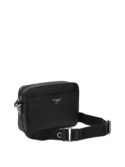 Prada Small crossbody bag with logo - Black