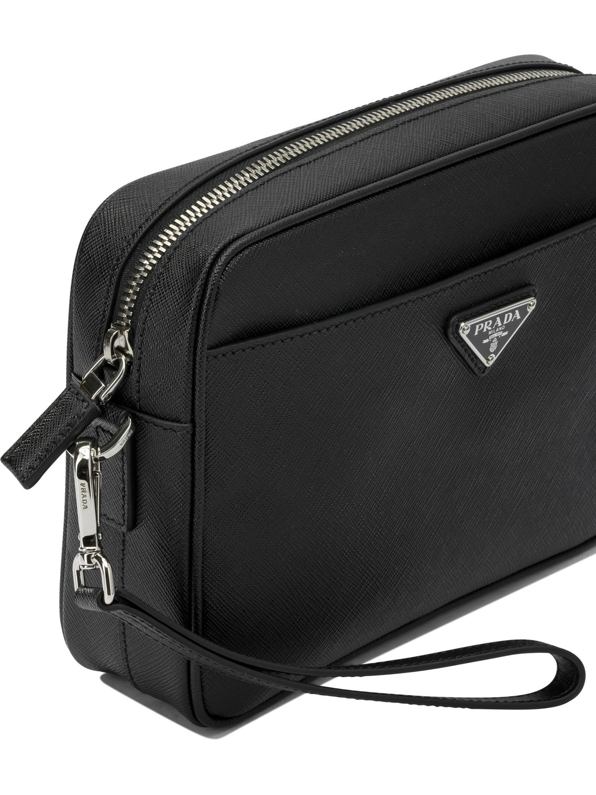 Prada Small crossbody bag with logo - Black