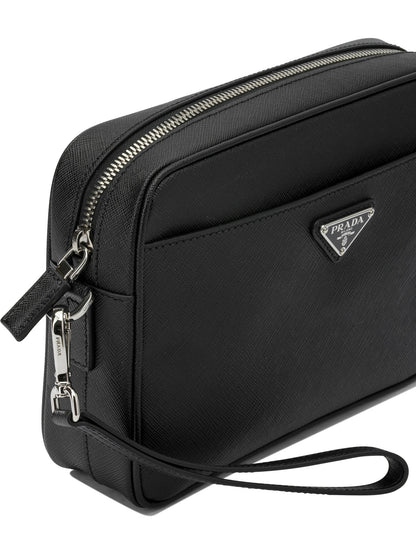 Prada Small crossbody bag with logo - Black