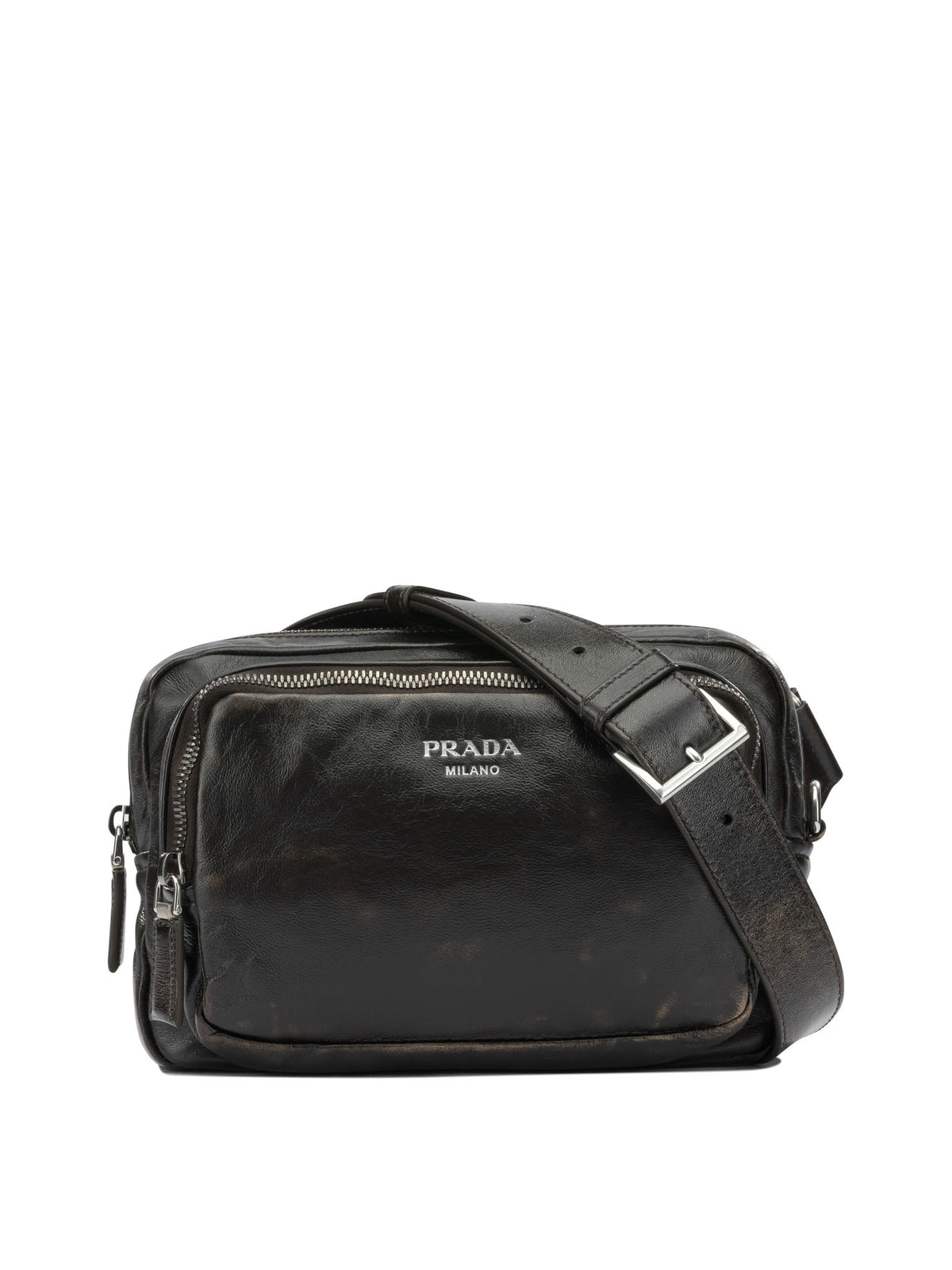 Prada Small leather crossbody bag - Brown