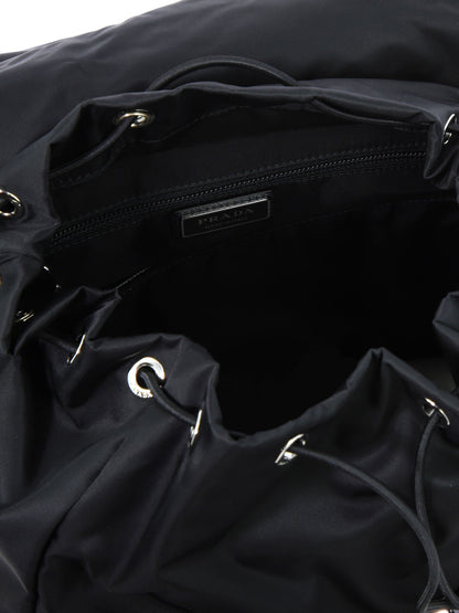 Prada Re-Nylon and Saffiano leather backpack - Black