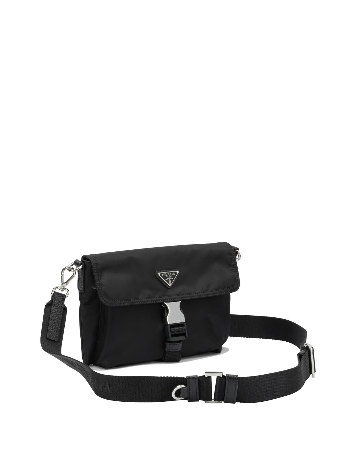 Prada Small Re-Nylon Croosbody Bag - Black