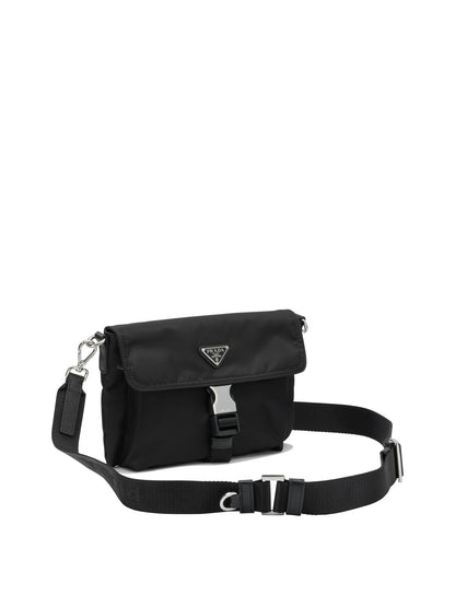 Prada Small Re-Nylon Croosbody Bag - Black