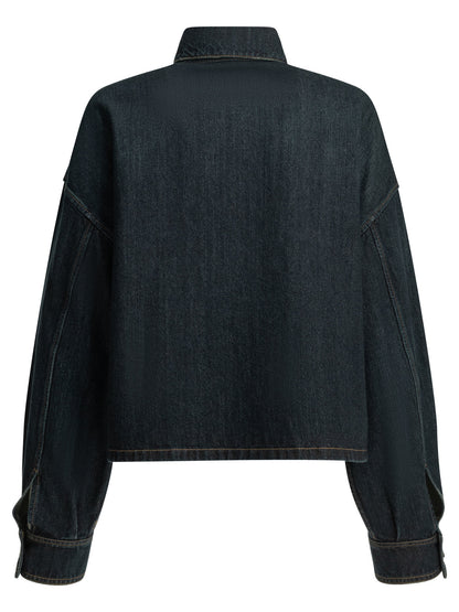 Prada Denim jacket with logo - Blue