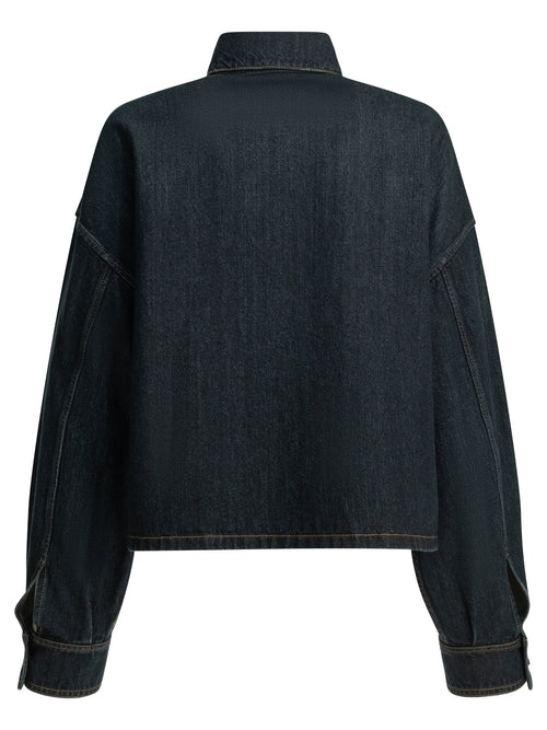 Prada Denim jacket with logo - Blue