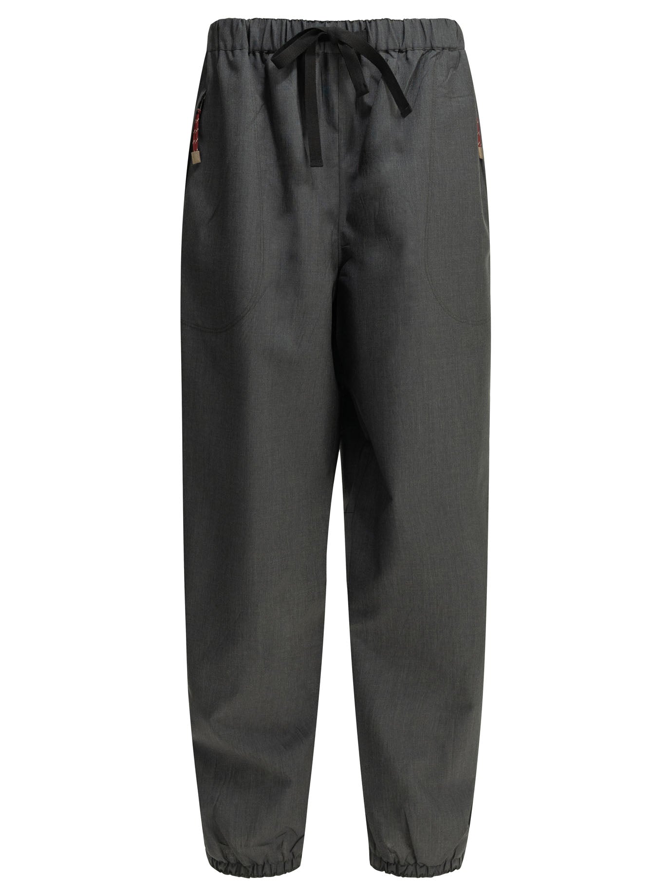 Prada Wool Parachute Pants - Grey