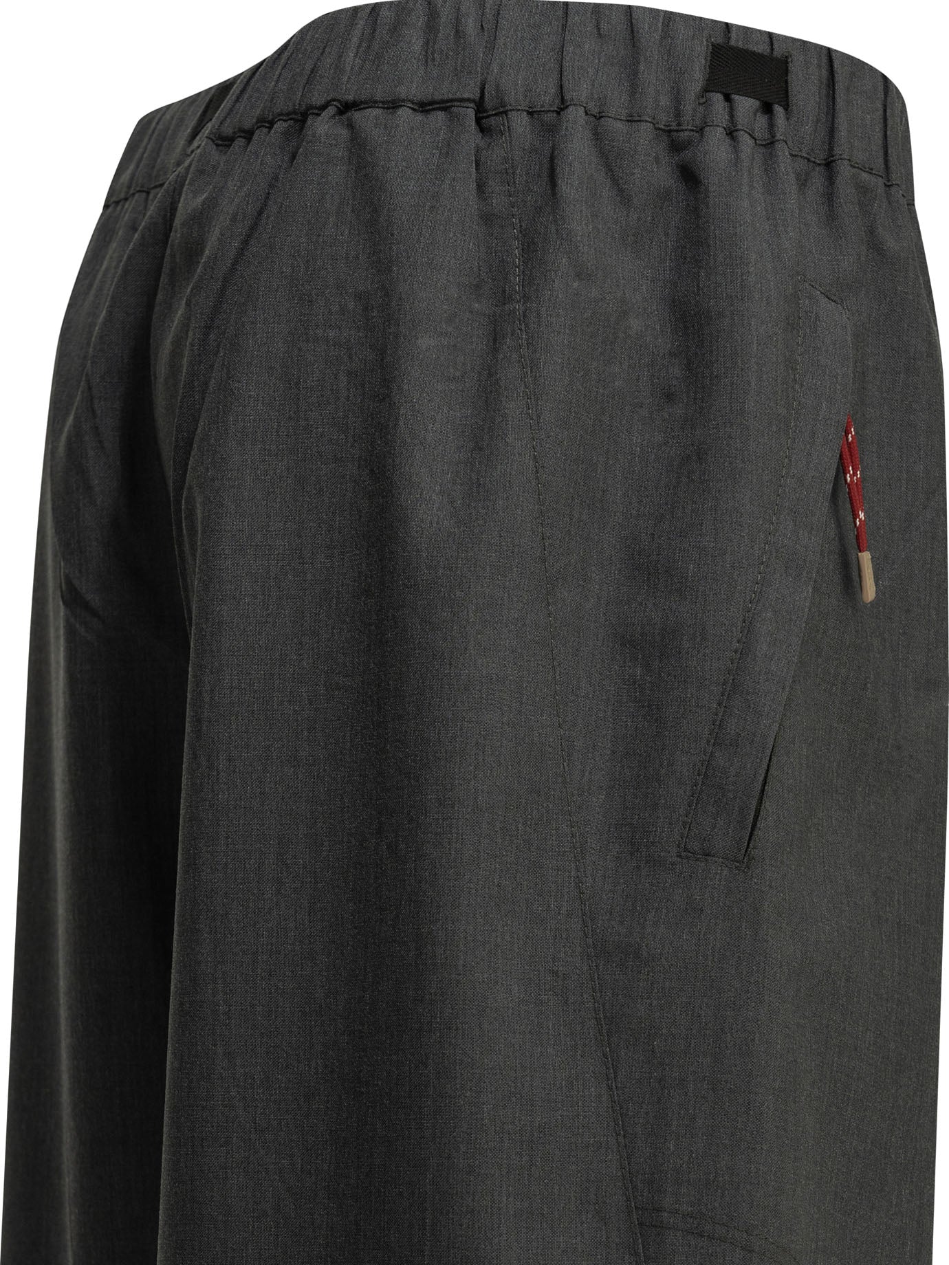 Prada Wool Parachute Pants - Grey