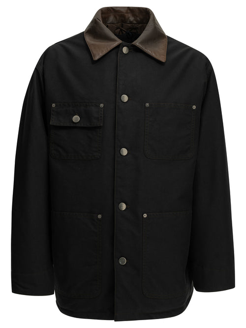 Prada Short down jacket made of technical cotton - Black